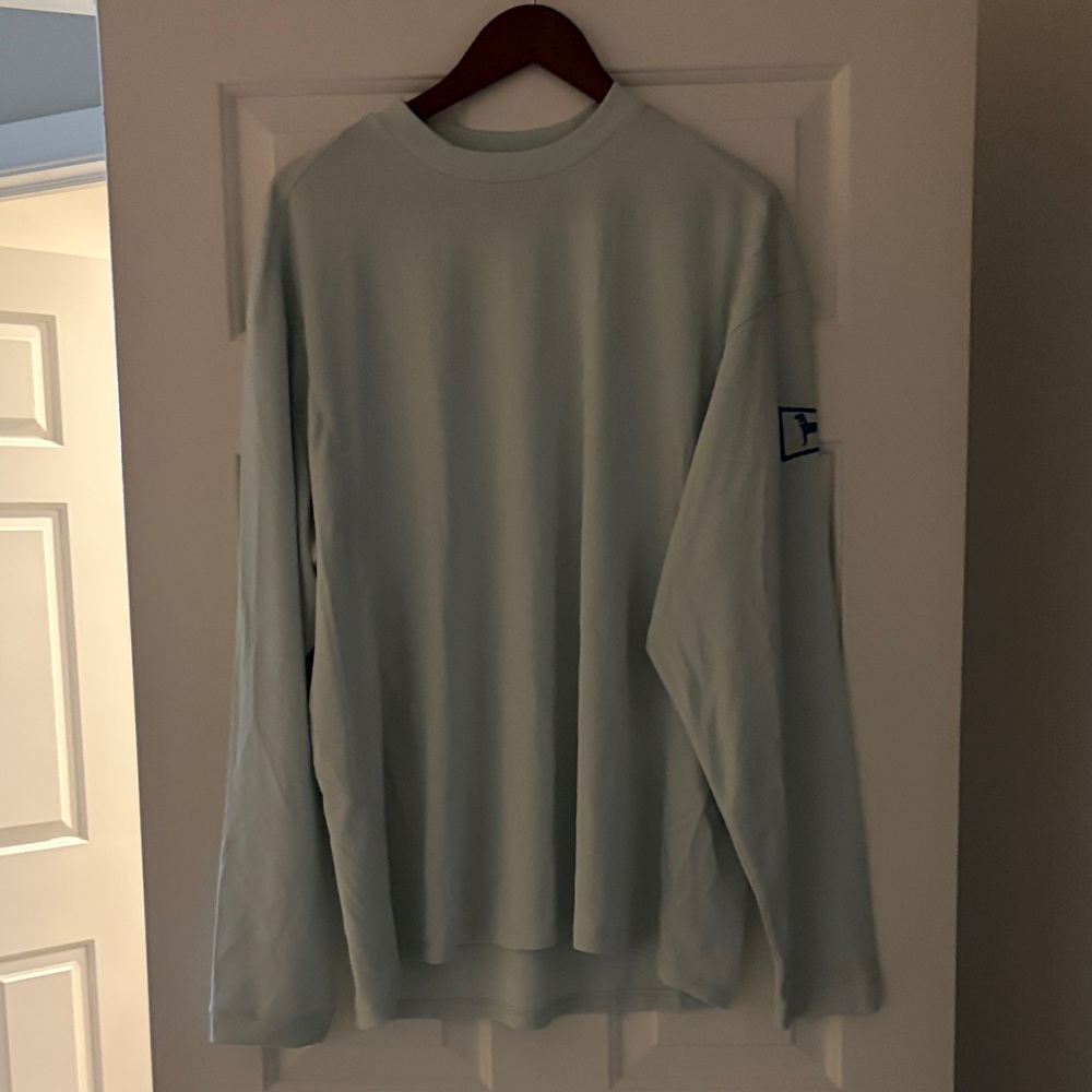 The Black Dog Men's Soft Blue Long Sleeve Tee